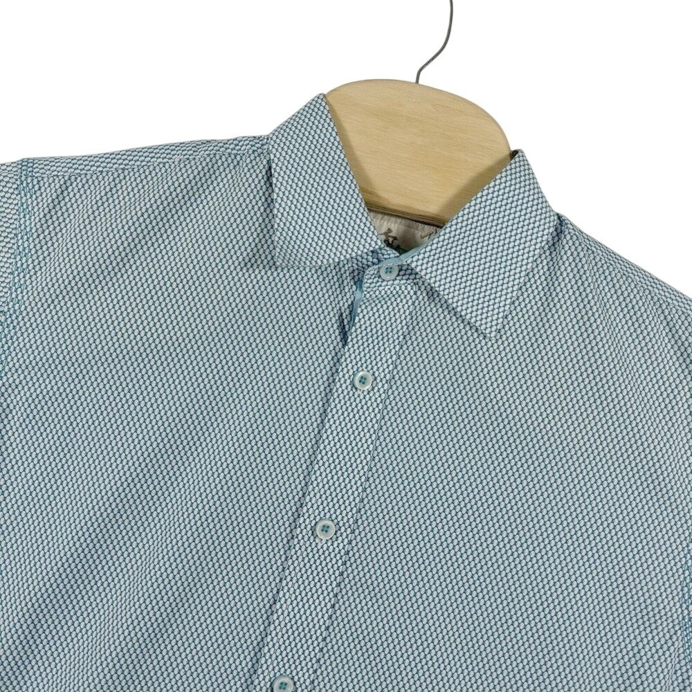 Age of‎ Wisdom Mens M M Geometric Print Long Sleeve Button Up Shirt